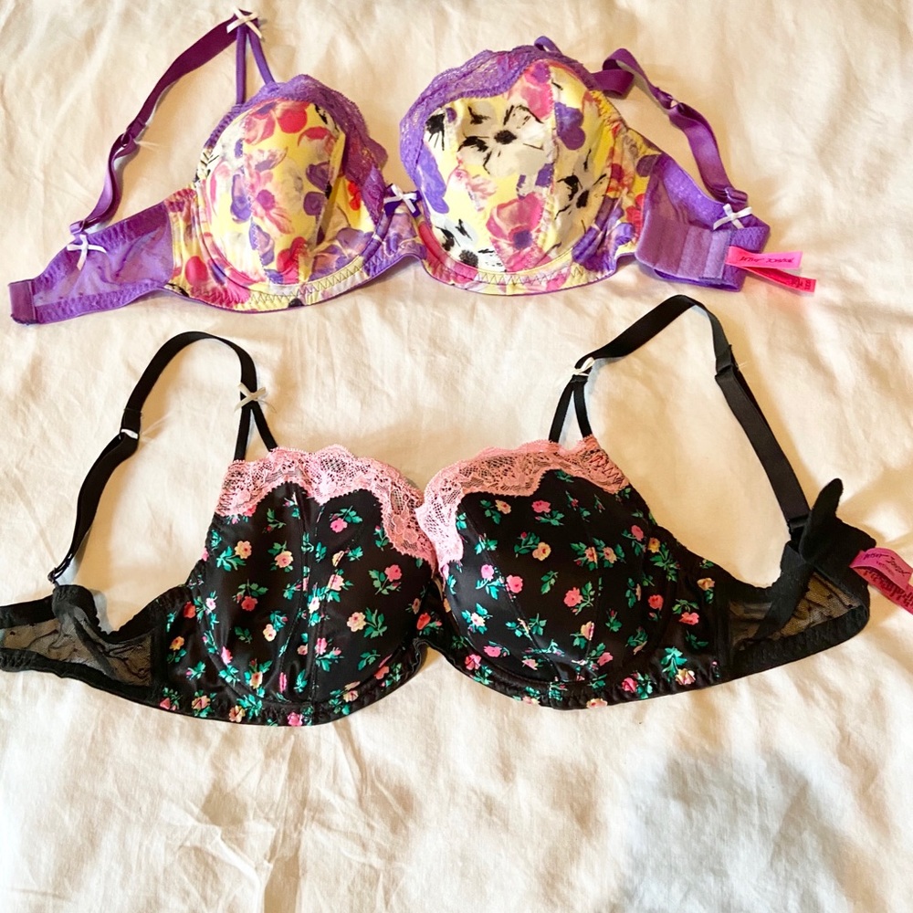 Betsy Johnson 32DD bras brand new